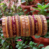 coin kundan bangles