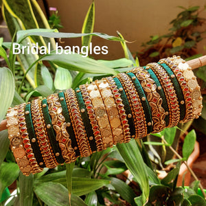 green red bangles