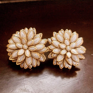 kundan  white earring