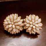 kundan  white earring